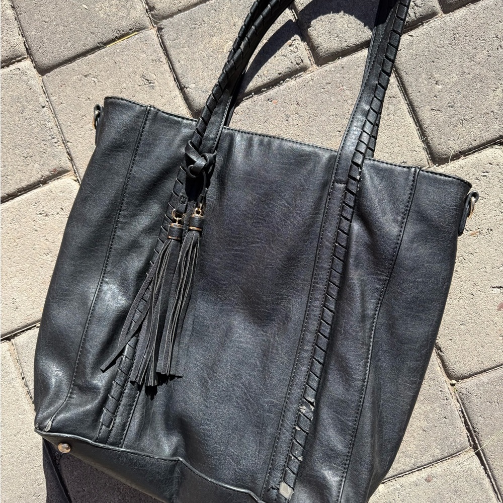 Elegant Black Tote Bag